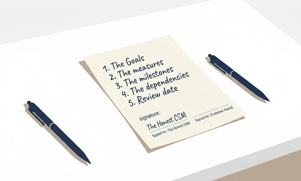 Build a Success Plan customers actually use.