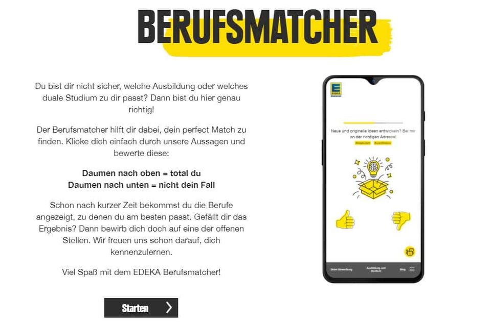 EDEKA Südwest: Berufsorientierung durch interaktive Recruiting Games