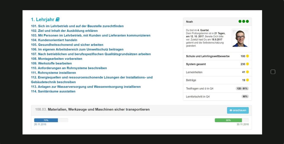 Online-Ausbildungstool bei Riedle Installationen GmbH