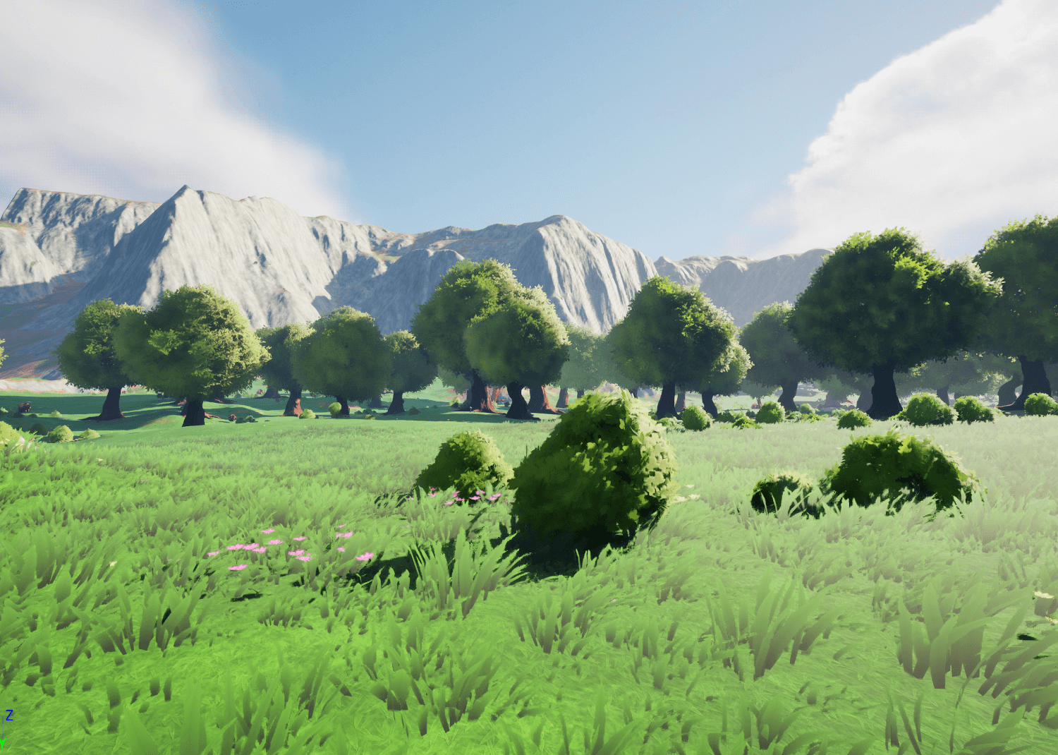 Resulting bushes and flowers