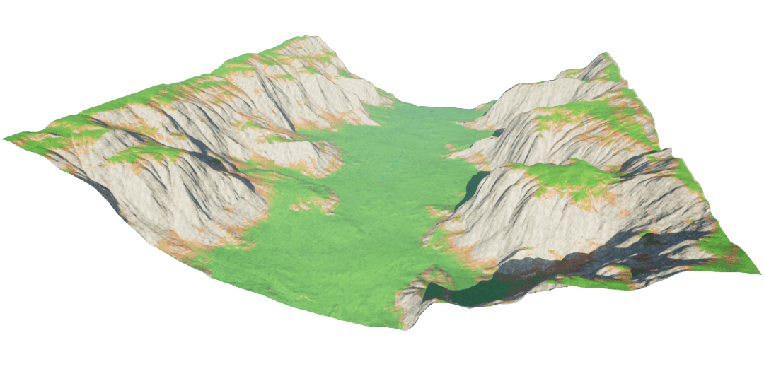 Terrain imported into UE5