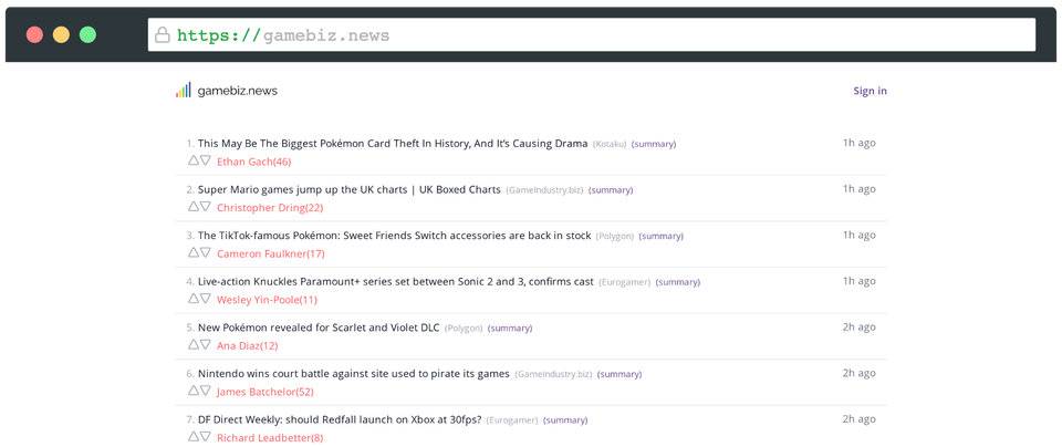 Building gamebiz.news