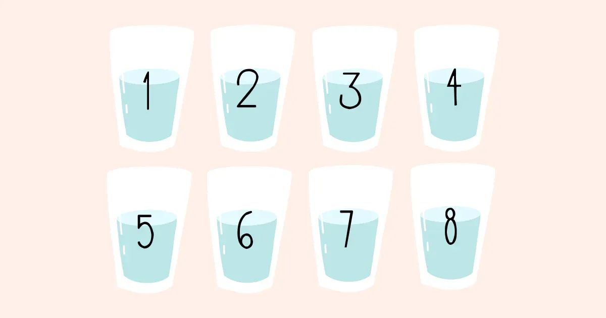 Realmente, necesita beber ocho vasos de agua por día