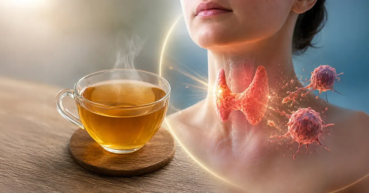 Beber este té se relaciona con un menor riesgo de cáncer de tiroides