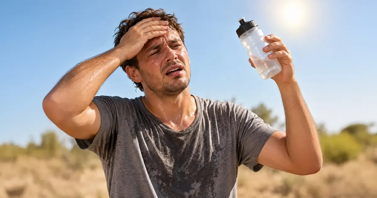 ¿Suda mucho? El agua sola quizá no baste para rehidratarse