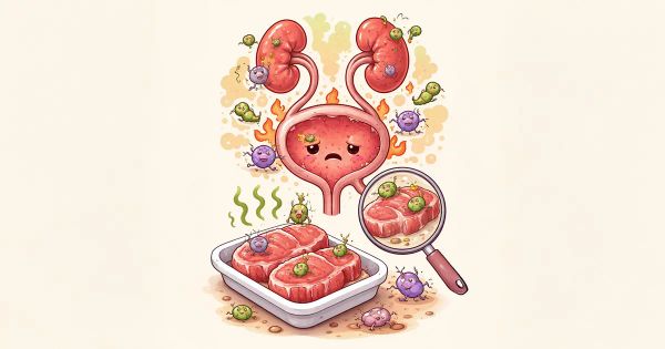 Casi 1 de cada 5 infecciones del tracto urinario están vinculadas a esta carne contaminada