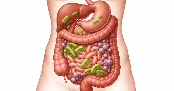 Esto ocurre en su intestino cuando esta bacteria y la levadura se combinan