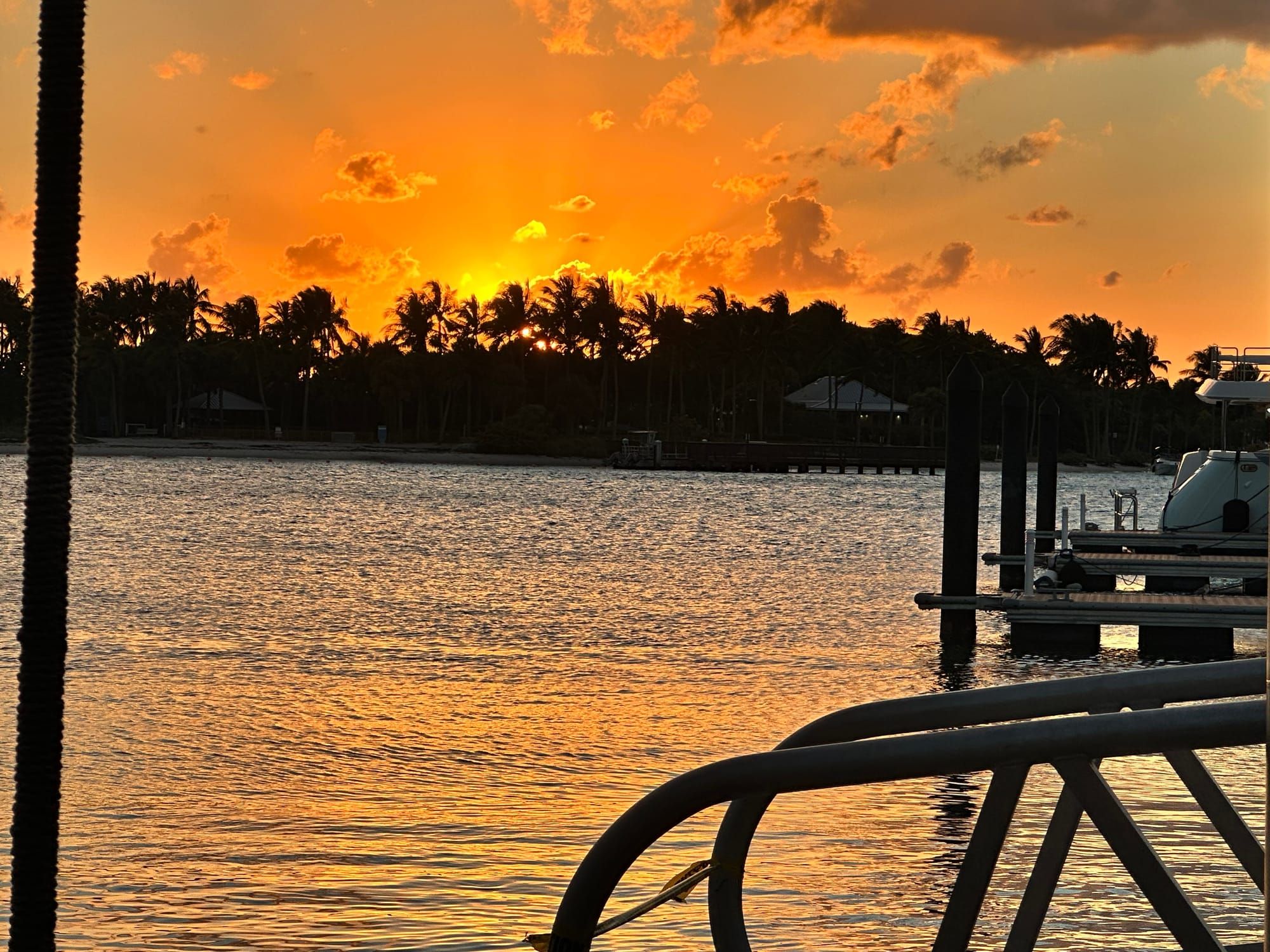 Sunset over Peanut Island 