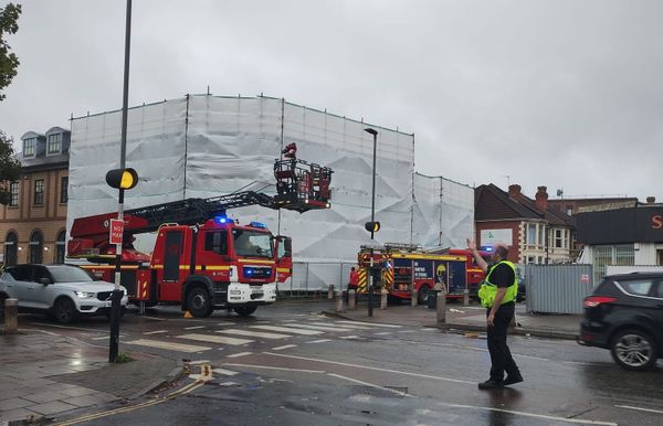 Fire at derelict former bank