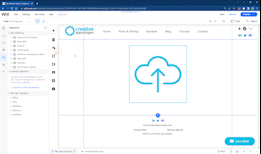 Display of website drag and drop working
