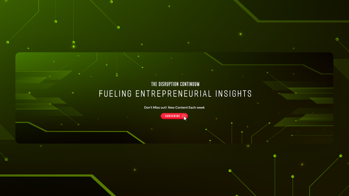 Boom, Crackle, Pop - The Disruption Continuum is Live!