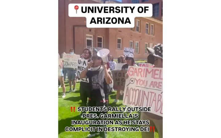 UA Students Protest Garimella’s Installation; ASUA President Boycotts