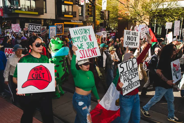 Thousands rally in Tucson for National Shutdown, ICE protest