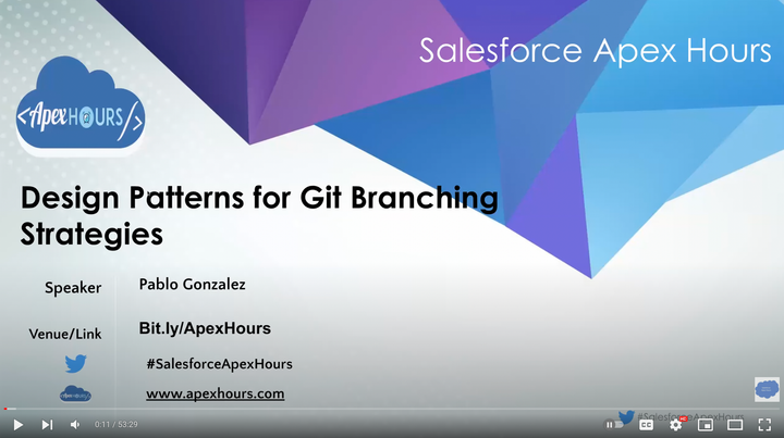 [VIDEO] Design Patterns for Salesforce Git Branching Strategies