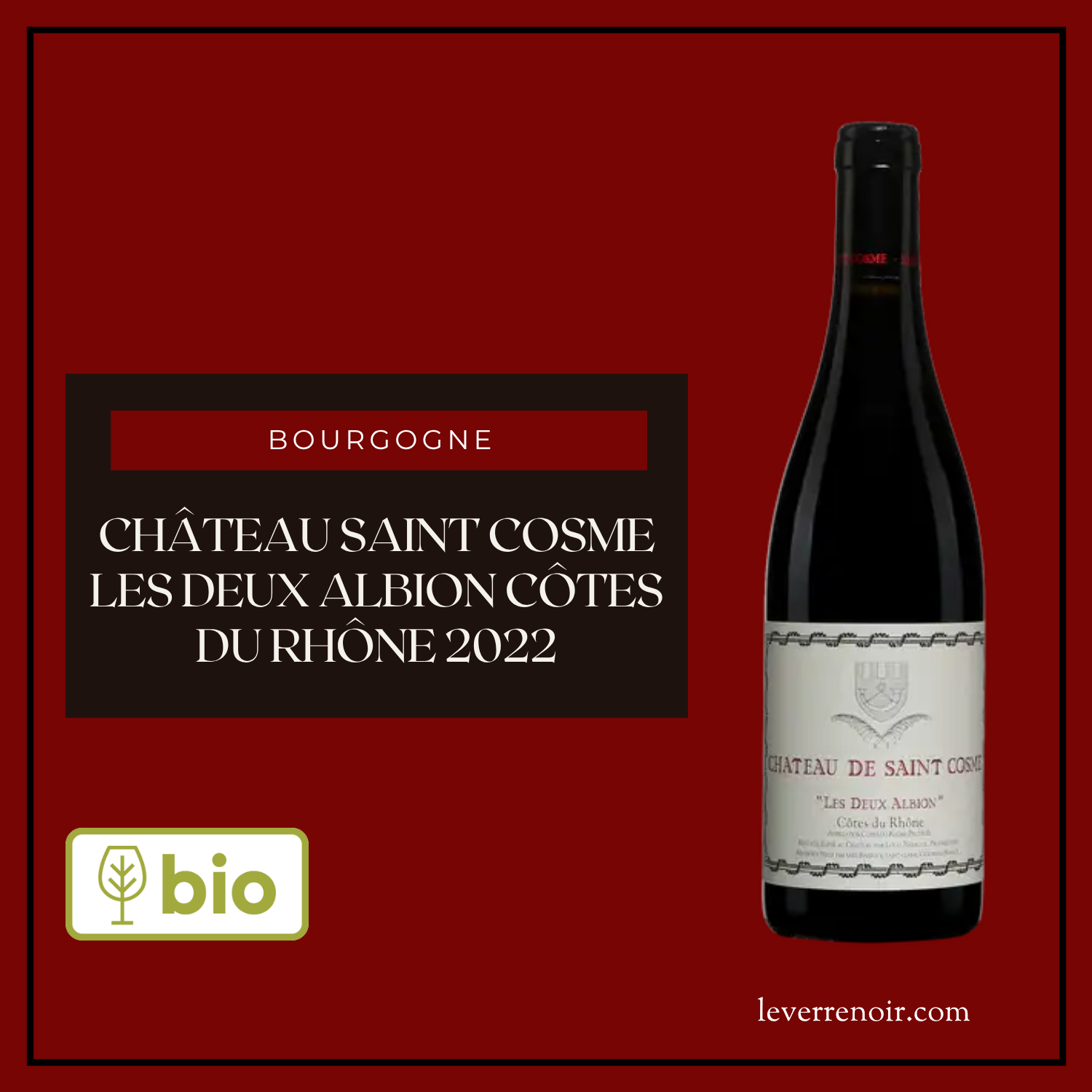 Château Saint Cosme Les Deux Albion Côtes du Rhône 2022