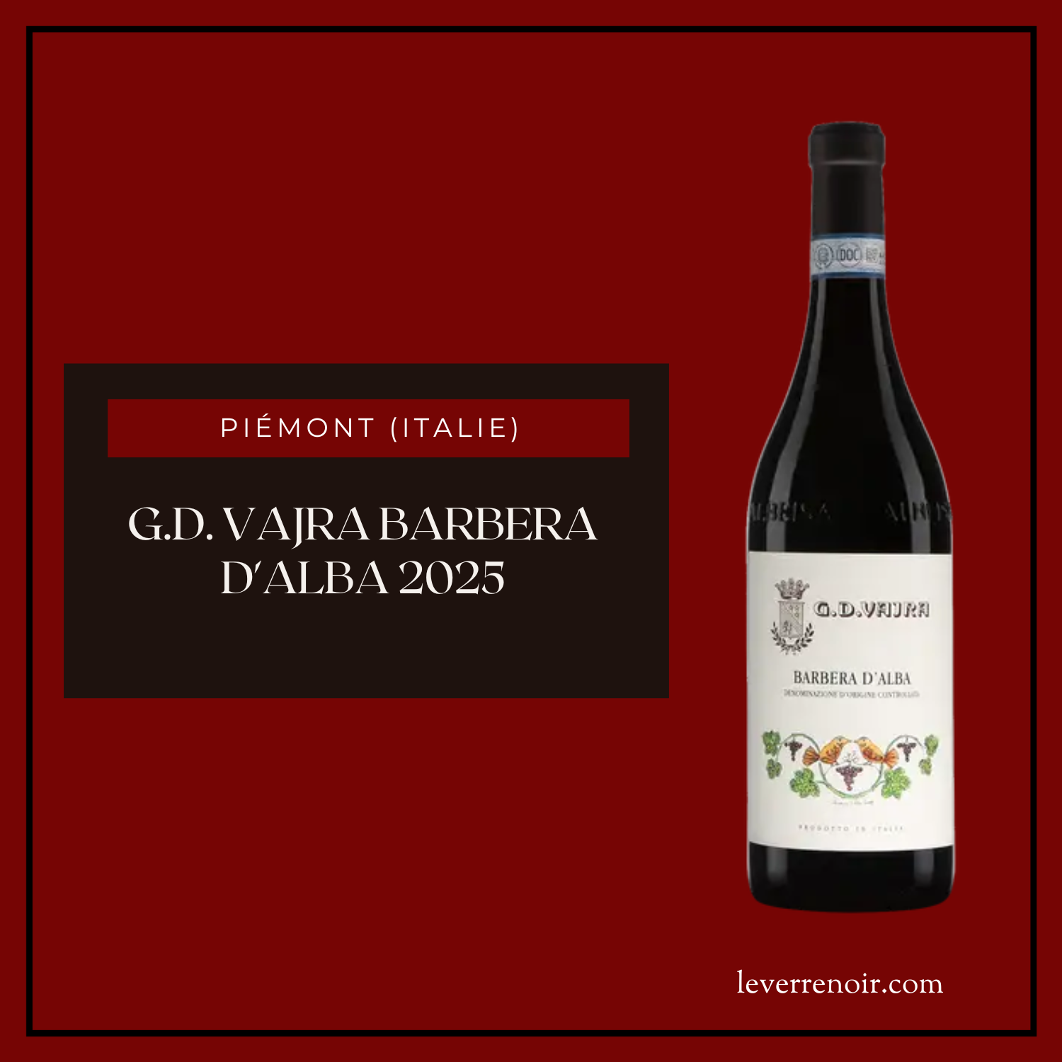 G.D. Vajra Barbera d'Alba 2025