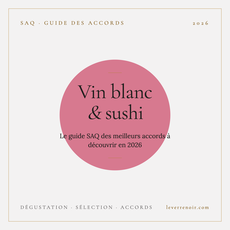 Vin blanc et sushi : le guide SAQ des meilleurs accords en 2026