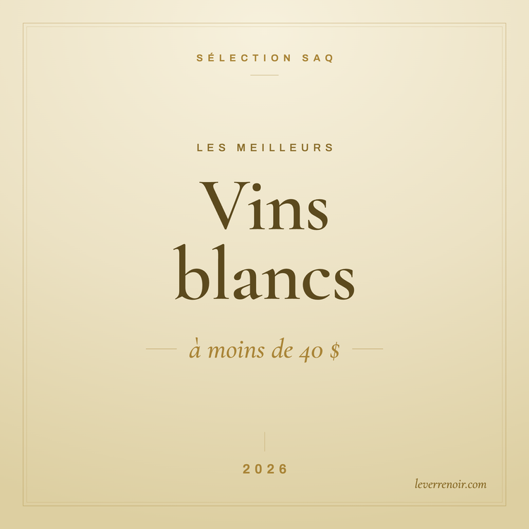 Les meilleurs vins blancs à moins de 40 $ à la SAQ