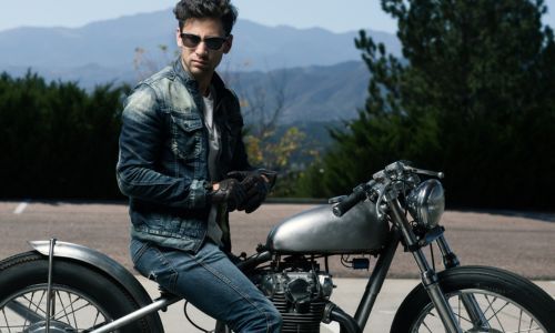 Denim Motorcycle Jacket
