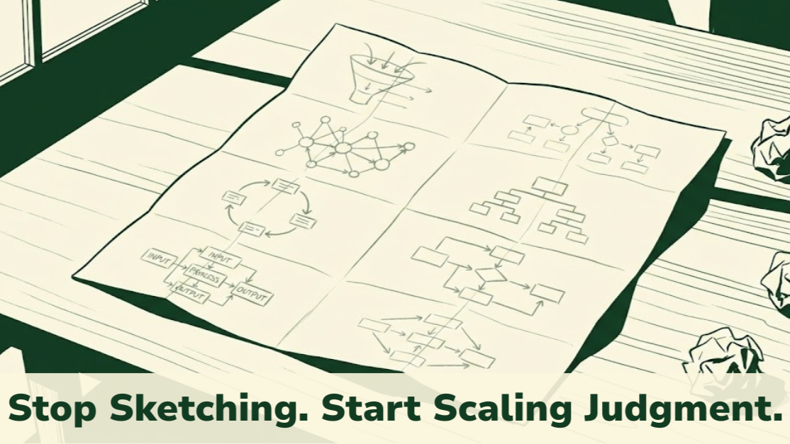 Stop Sketching. Start Scaling Judgment.