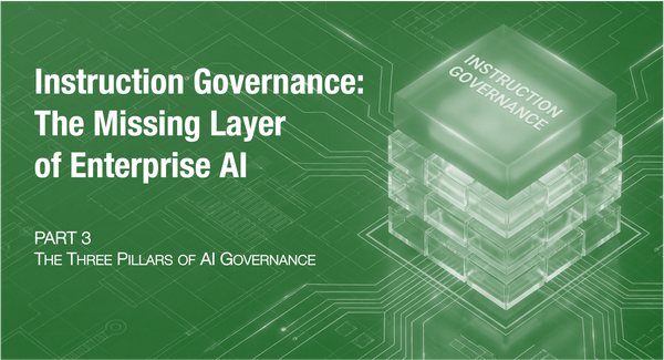 Instruction Governance: The Missing Layer of Enterprise AI (Part 3 of 4)