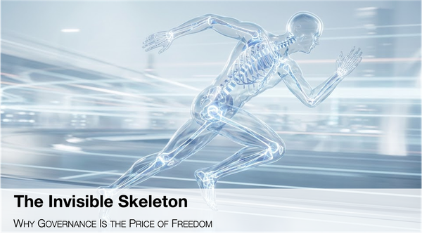 The Invisible Skeleton: Why Governance Is the Price of Freedom