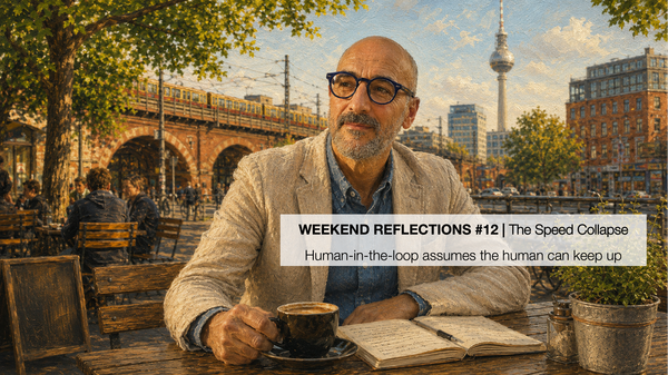 Weekend Reflections #12 | The Speed Collapse