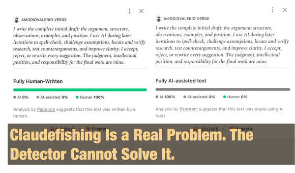 Claudefishing Is a Real Problem. The Detector Cannot Solve It.