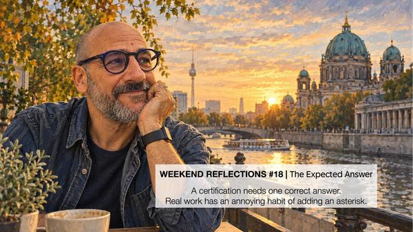 Weekend Reflections #18 | The Expected Answer