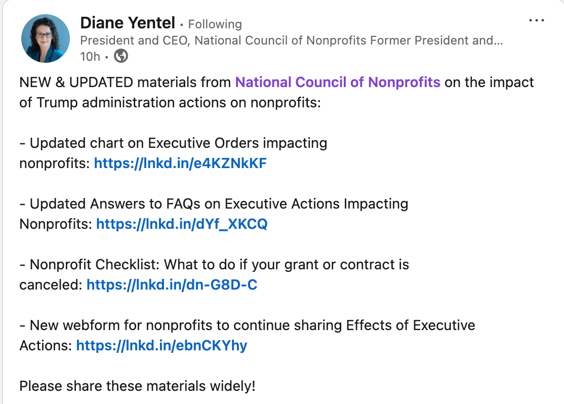 Image source: https://www.linkedin.com/in/diane-yentel-8221466/