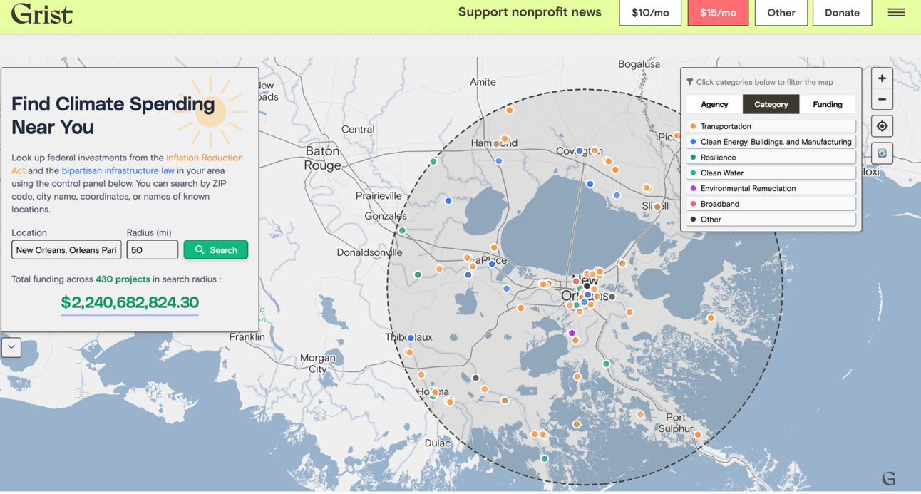 Image source: https://grist.org/accountability/climate-infrastructure-ira-bil-map-tool/?utm_medium=email&utm_source=newsletter&utm_campaign=weekly