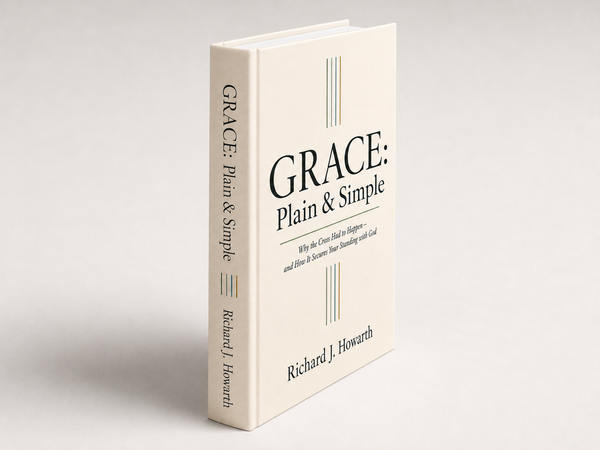 GRACE: Plain & Simple hardback book mock-up