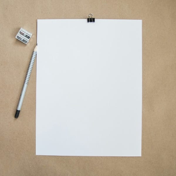 white printer paper