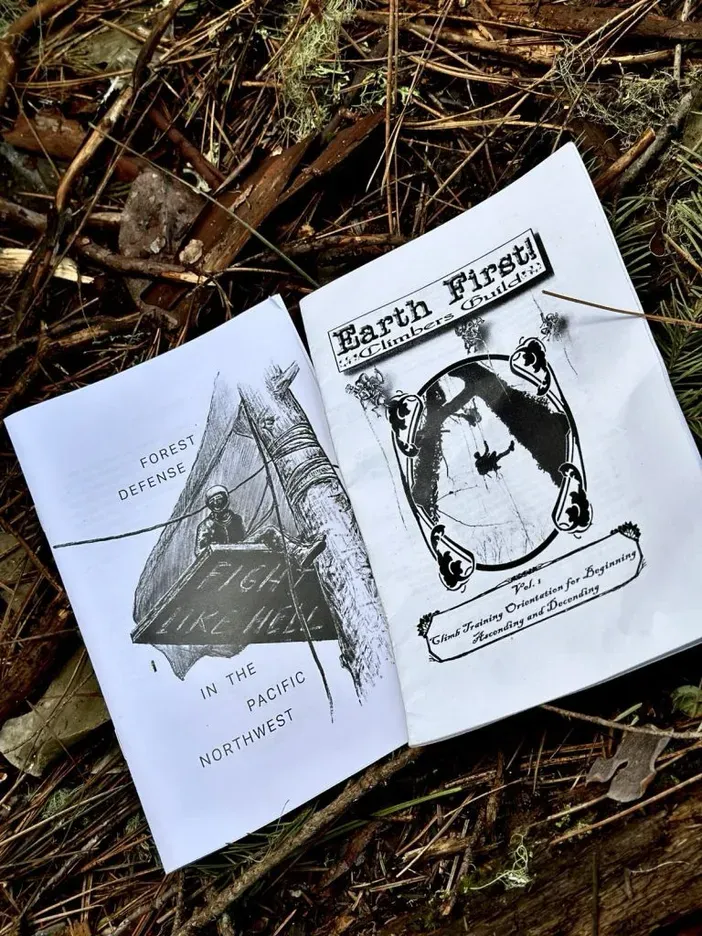 Two zines on forest defense, one from Earth First!