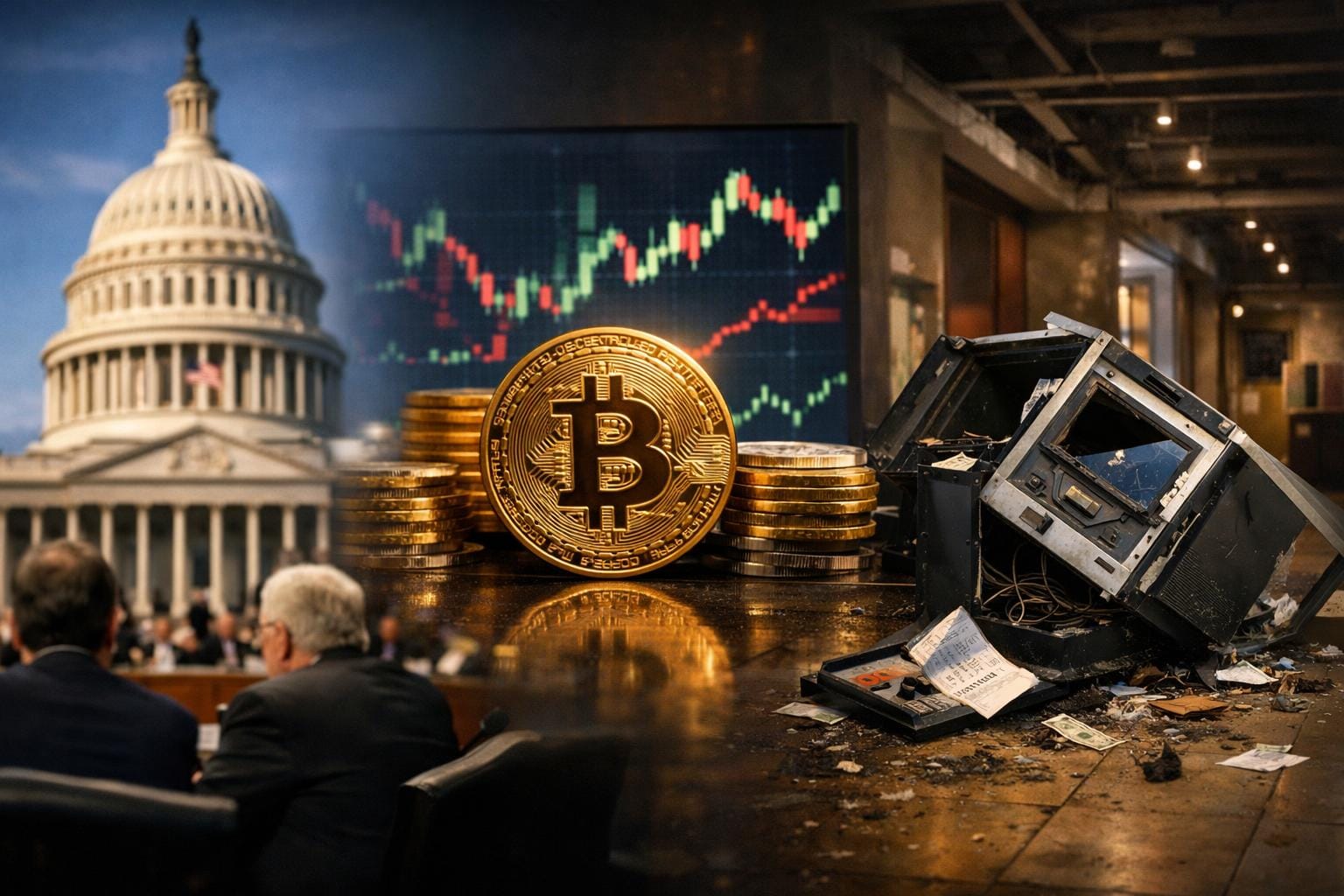 Clarity Act Advances as Galaxy Wins BitLicense and Bitcoin Depot Collapses