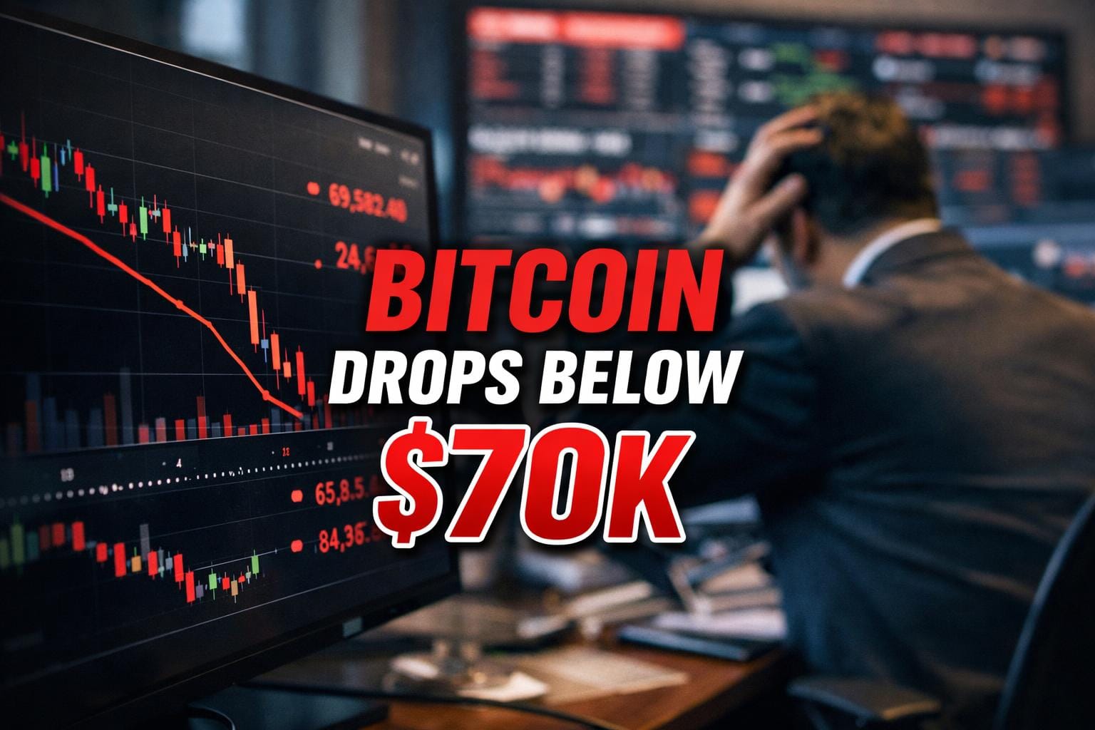 Bitcoin Slides Below $70K as Strategy Sale and ETF Outflows Rattle Markets