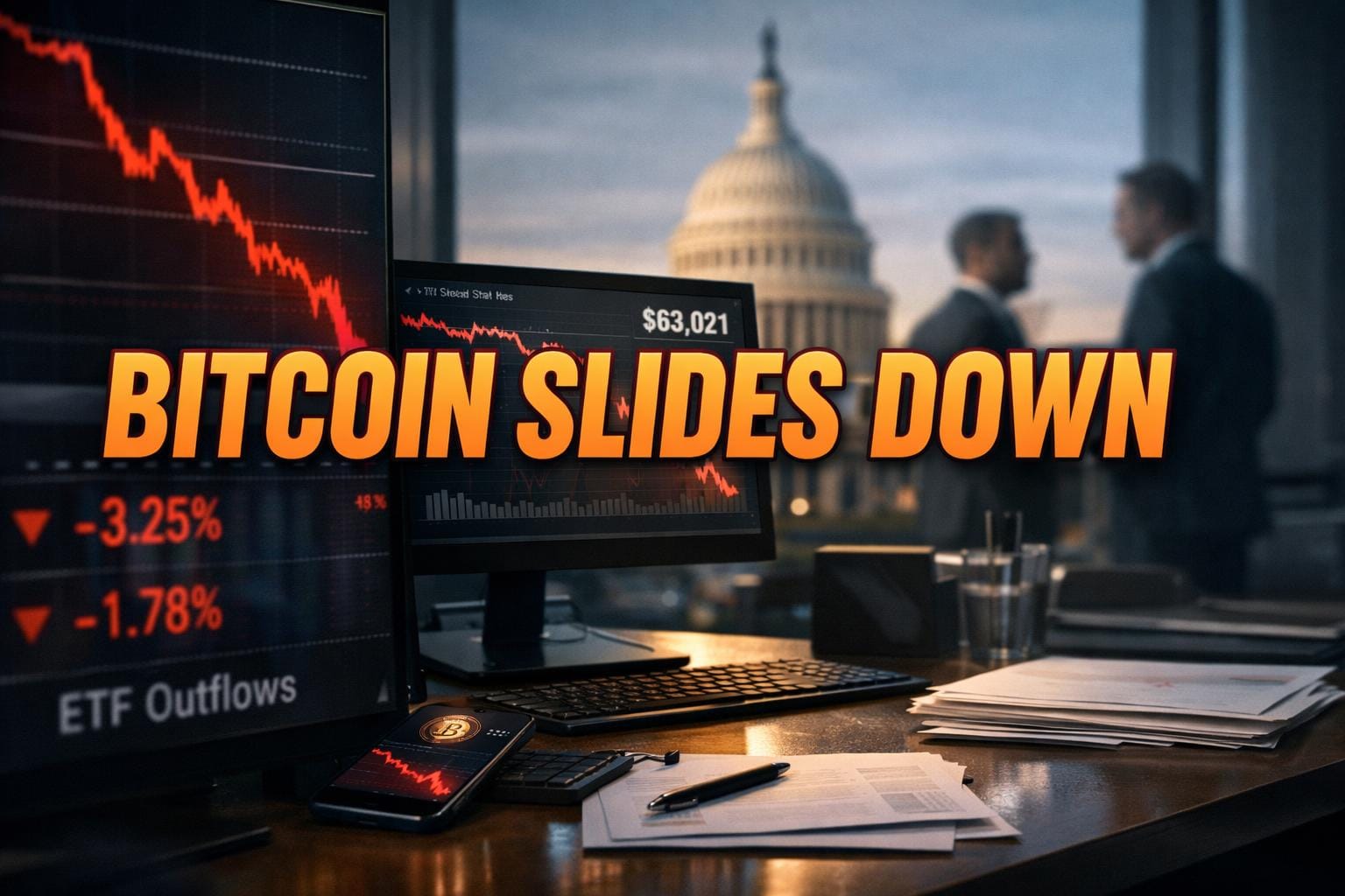 Bitcoin Slides on ETF Outflows as Congress Tackles Taxes and Market Structure