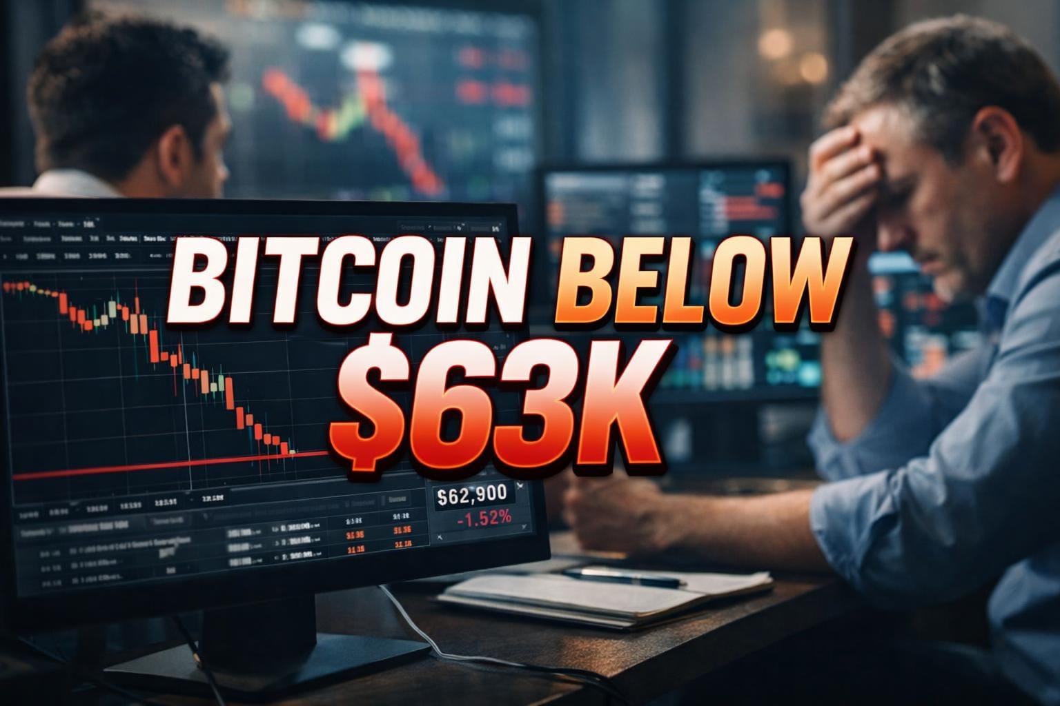 Bitcoin Slides Below $63K as Reserve Stalls and Clarity Act Looms
