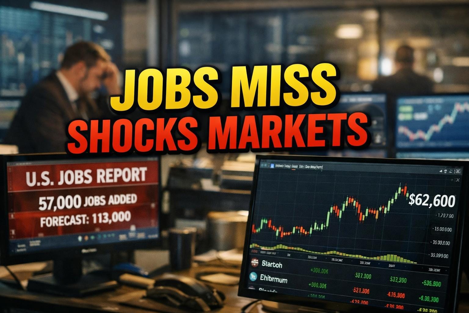 Bitcoin Surges on Jobs Miss as US Crypto Bill and Lean Ethereum Advance