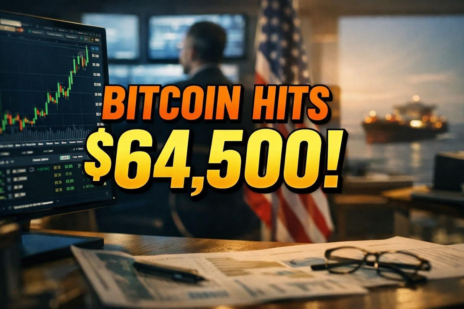 Bitcoin Tops $64,500 as BlackRock ETF Inflows and Hormuz Talks Lift Sentiment