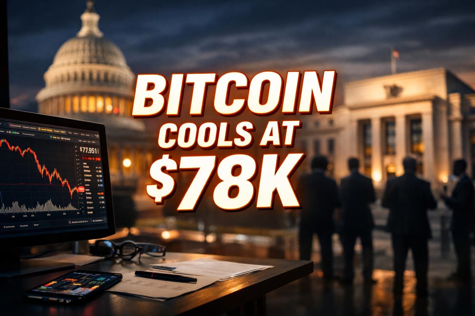 Bitcoin Cools at $78K as Institutions, Senate and Fed Loom Large