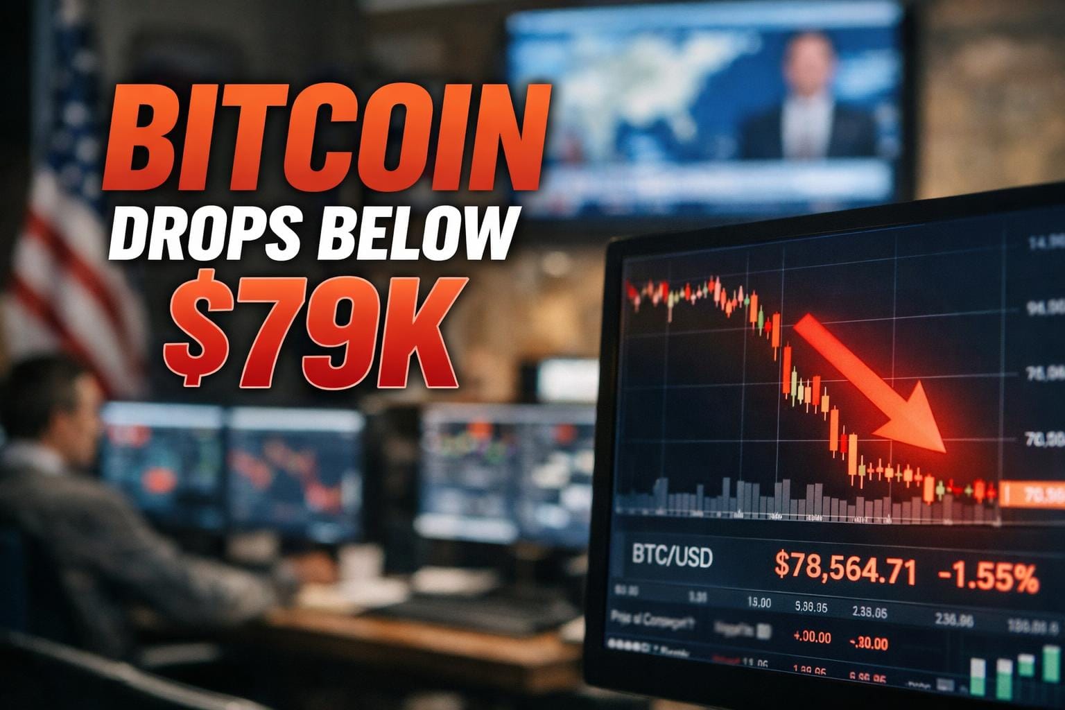 Bitcoin Slides Below $79K as ETF Inflows and Corporate Buying Persist