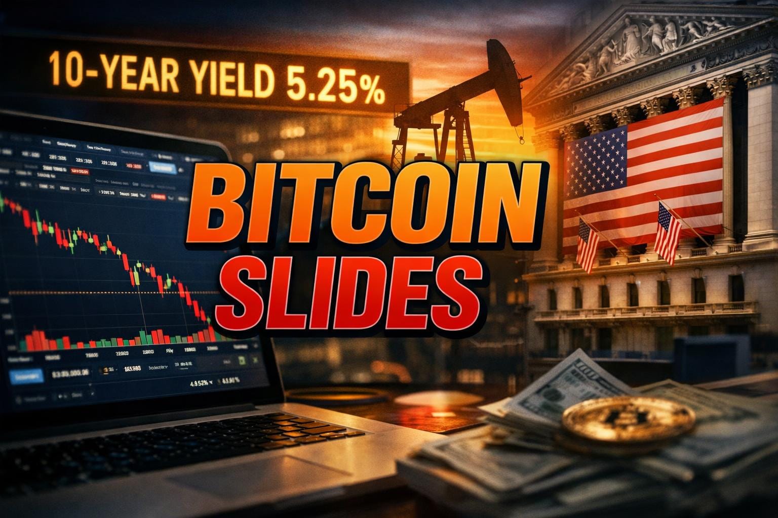 Bitcoin Slides on Bond Yields as ETF Flows and NYSE Deal Shape Market