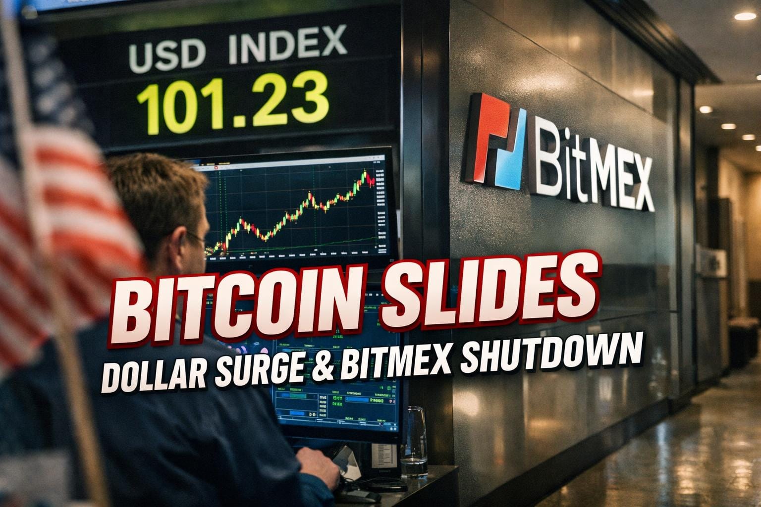 Bitcoin Slips on Dollar Surge as BitMEX Shuts Down After Eleven Years