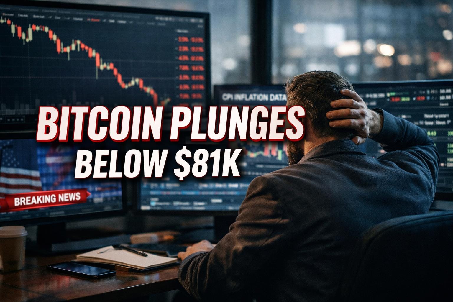 Bitcoin Slides Below $81K as Inflation Data Rocks Crypto Markets Worldwide