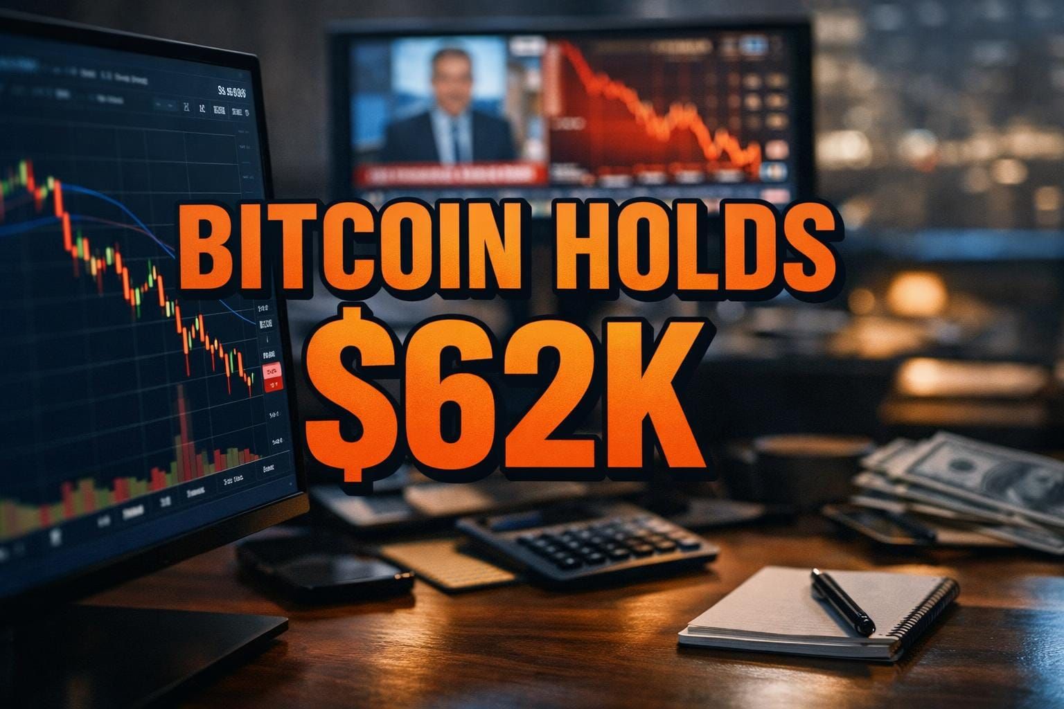 Bitcoin Clings to $62,000 as ETF Outflows and Macro Fears Mount