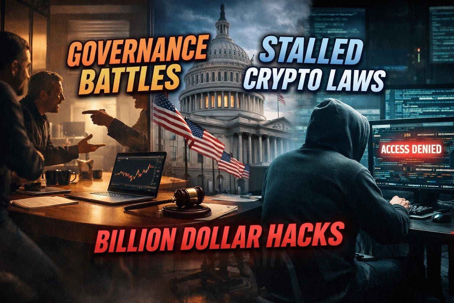 Bitcoin Governance Battle, Stalled Crypto Law, and a Billion Dollar Hack Year