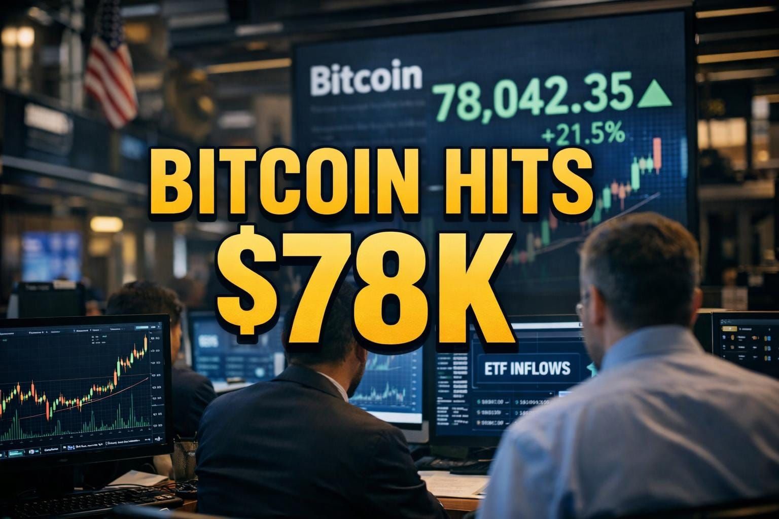 Bitcoin Tops $78K as CLARITY Act Hopes and ETF Inflows Power Rally