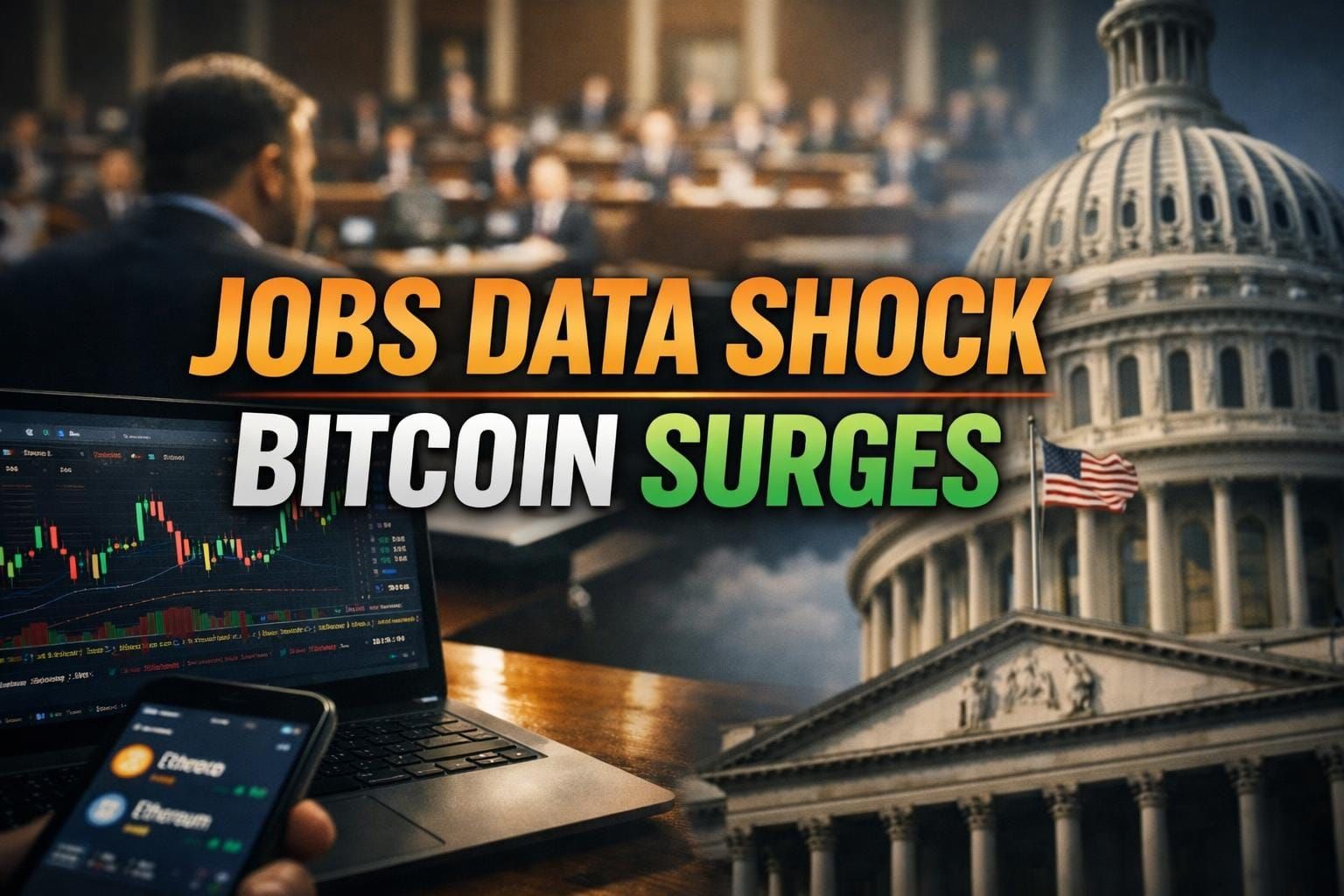 Weak Jobs Data Lifts Bitcoin as Whales Accumulate and Congress Stalls on Clarity Act