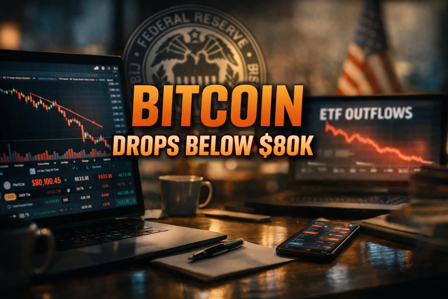 Bitcoin Slips Below 80K as Fed Looms, ETF Outflows Mount and Regulatory Uncertainty Persists